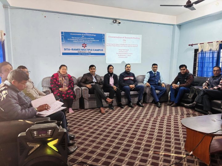 A research dissemination by Mr. Durganath Regmi